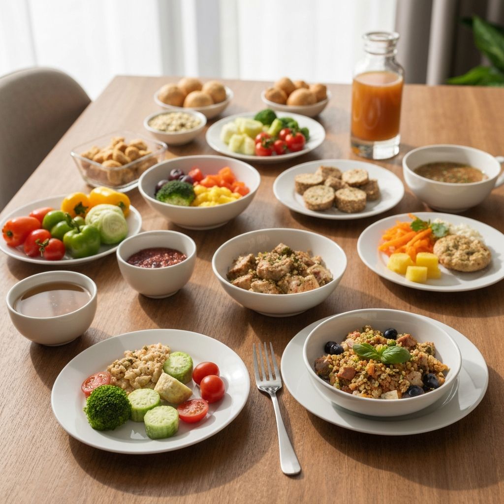 Healthy weight management with balanced meals